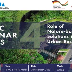SUDSC II Webinar on ‘Role of Nature-based Solutions in Building Urban Resilience’