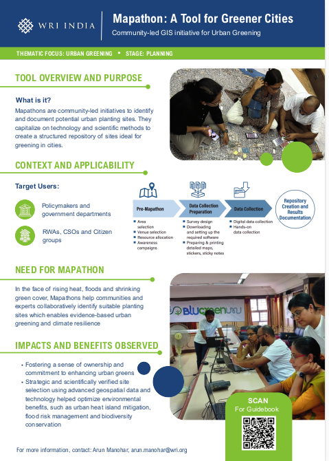 Mapathon: A Tool for Greener Cities