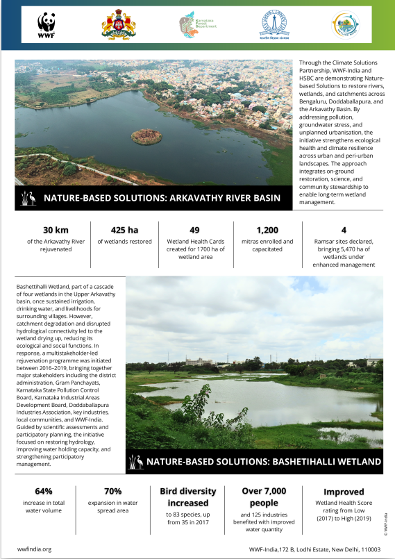Restoration efforts in the Arkavathy River Basin and Bashetihalli Wetland